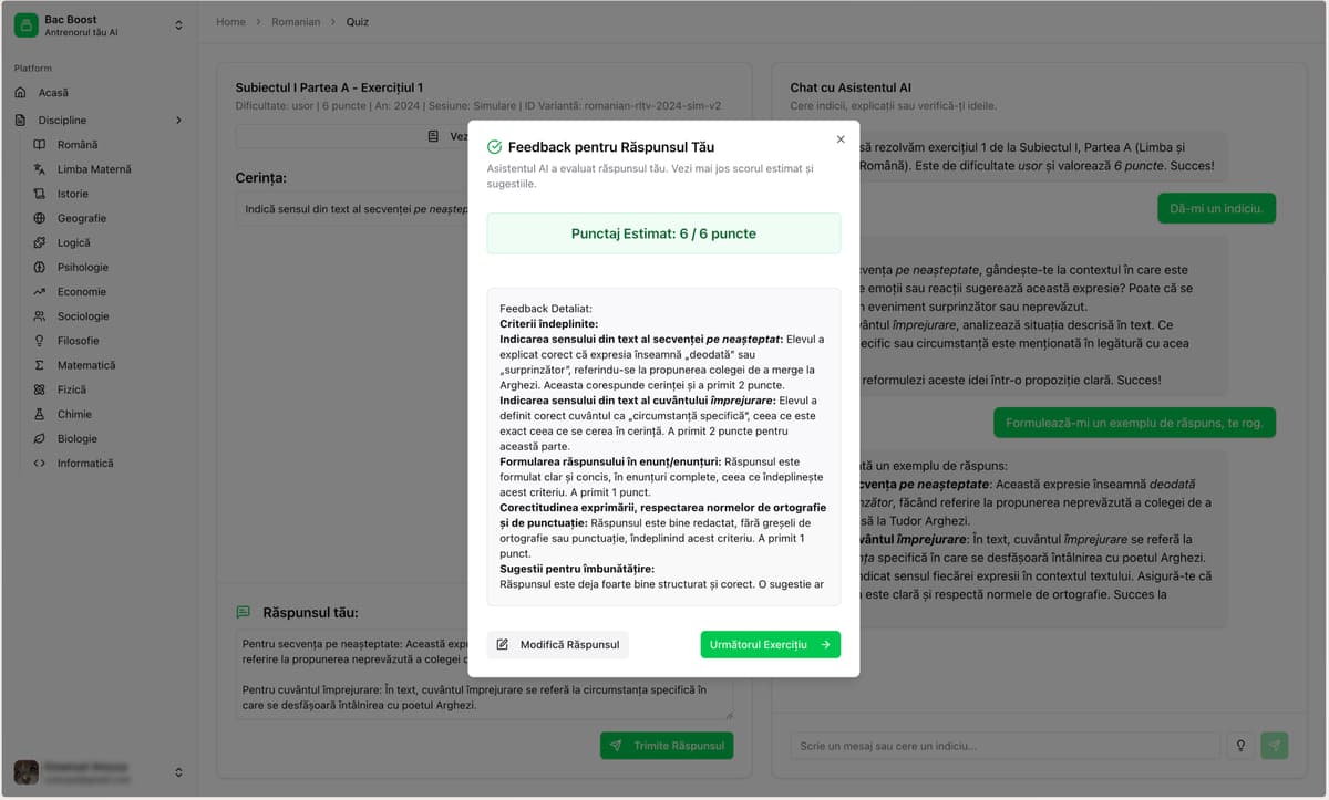 Practică Specifică pe Punctele Slabe cu Bac Boost